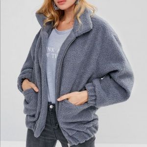 Zag up Fluffy Teddy Coat